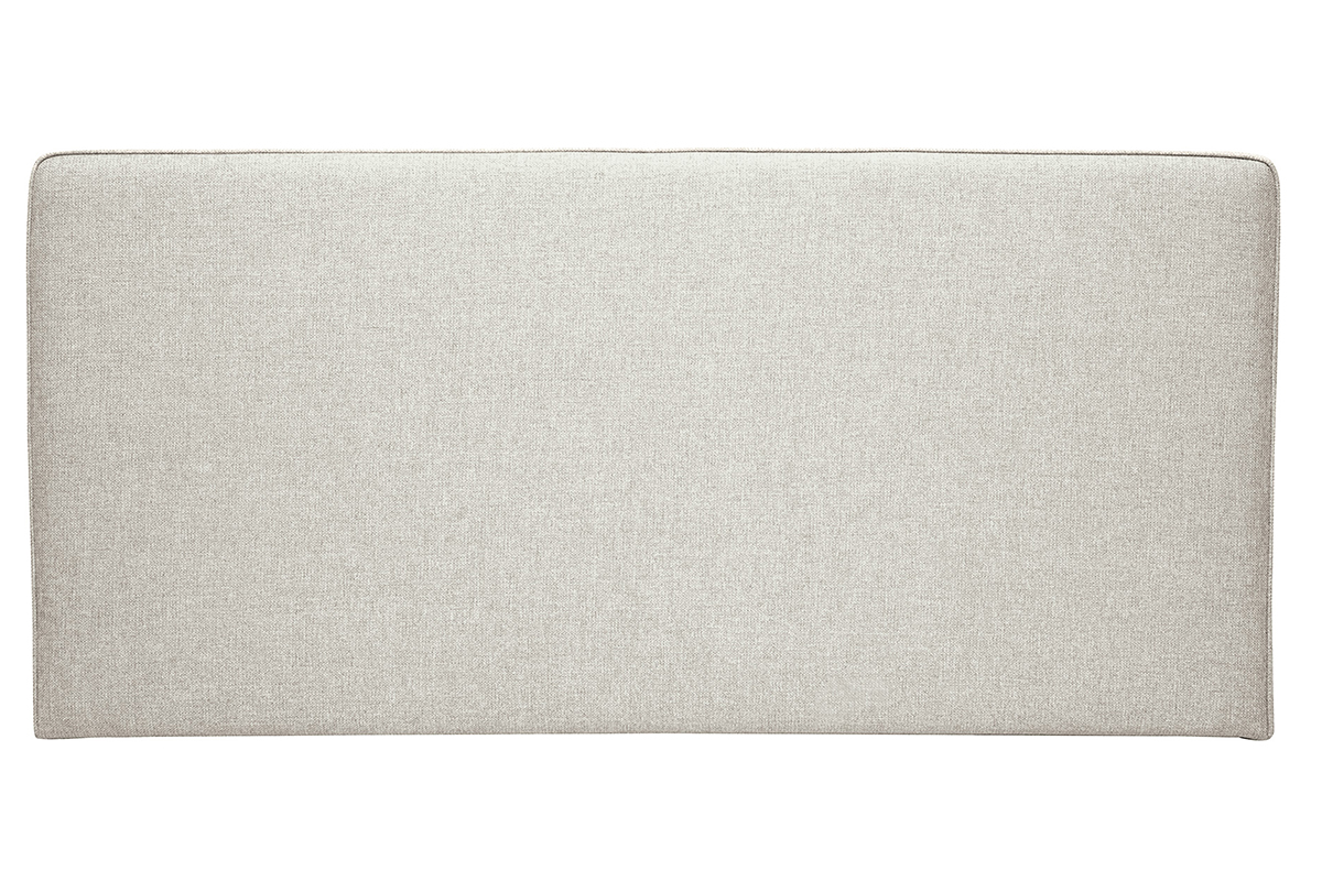 Tête de lit à suspendre en tissu beige L160 cm LILY