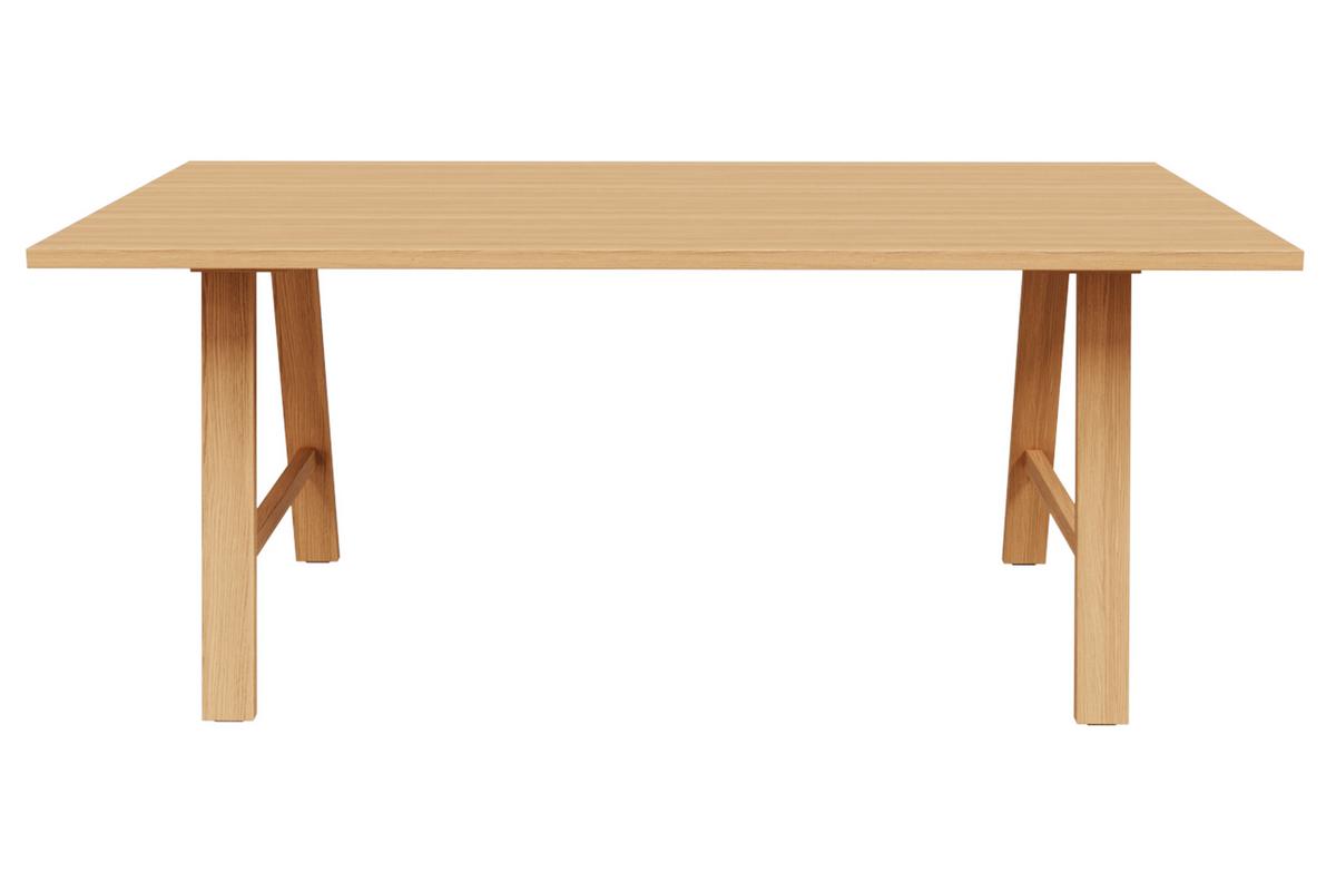Table à manger rectangulaire bois chêne L180 cm SAULE