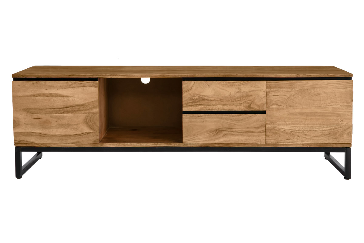 Mueble TV de acacia maciza 160 cm HOORN