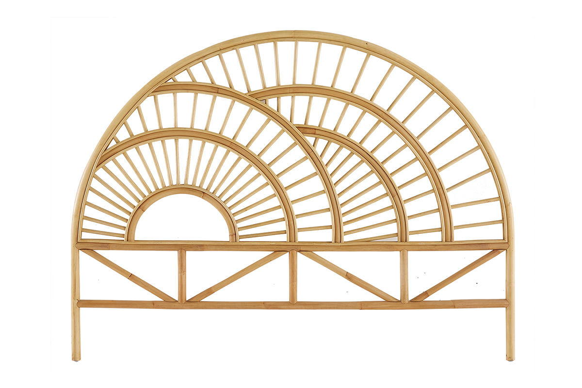 Tête de lit déco en rotin naturel L160 cm SUNNY