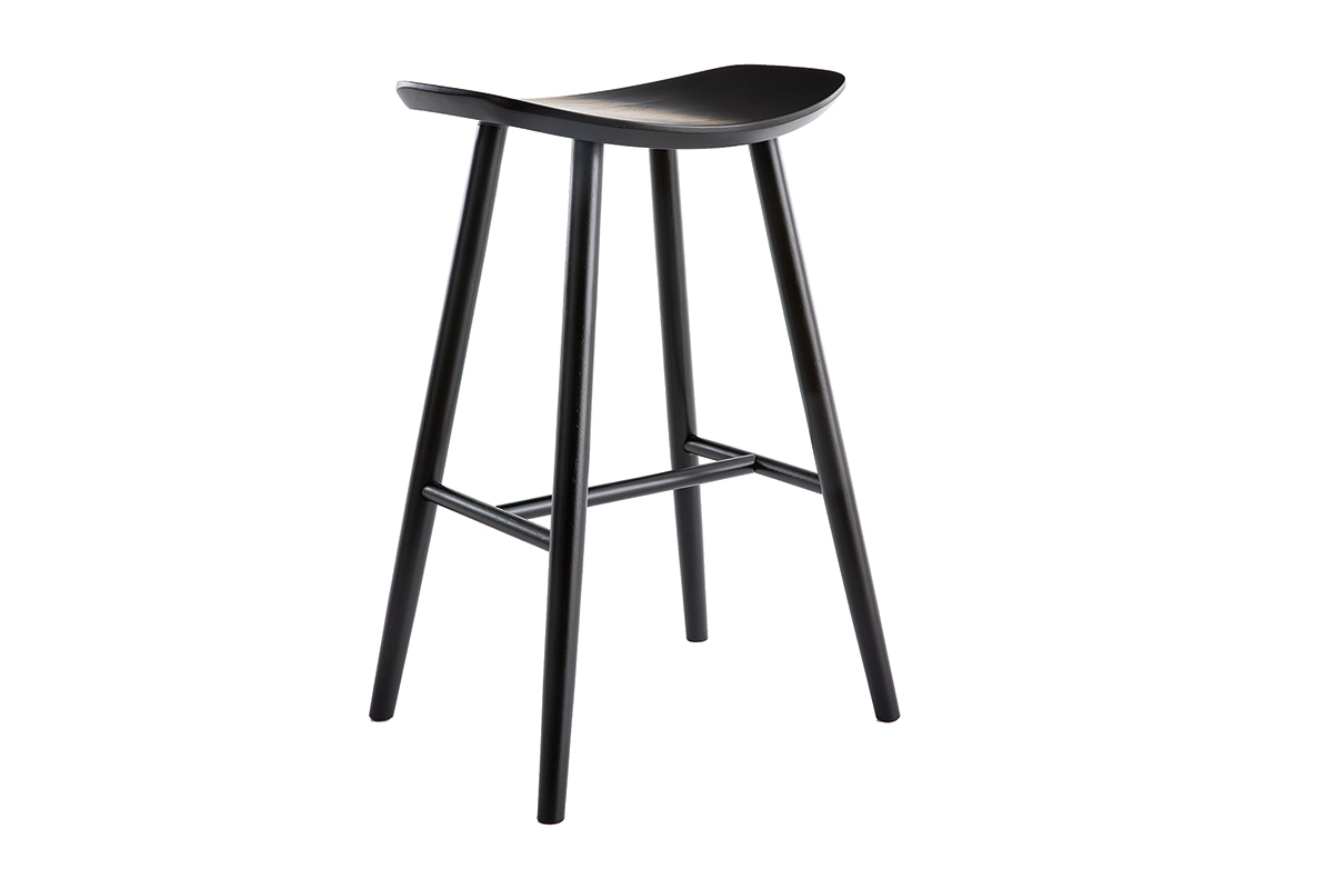 Sgabello da bar design nero 72 cm DEMORY
