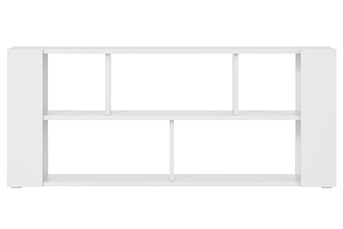 Bibliothèque basse design blanche L167.5 cm MUSSO