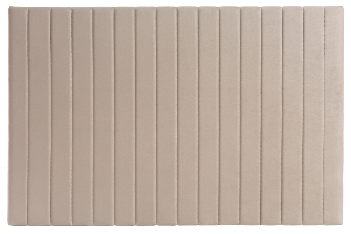 Tête de lit en tissu velours taupe L170 cm NEHA