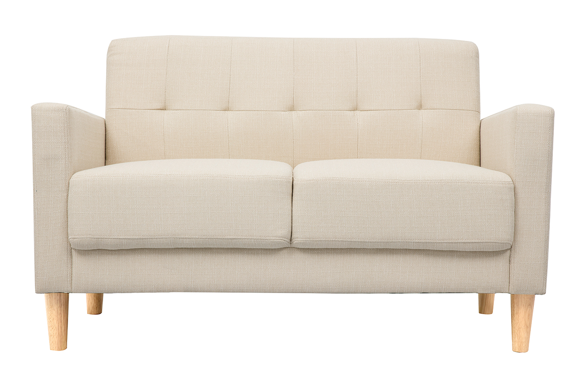 Sofá diseño 2 plazas beige MOON