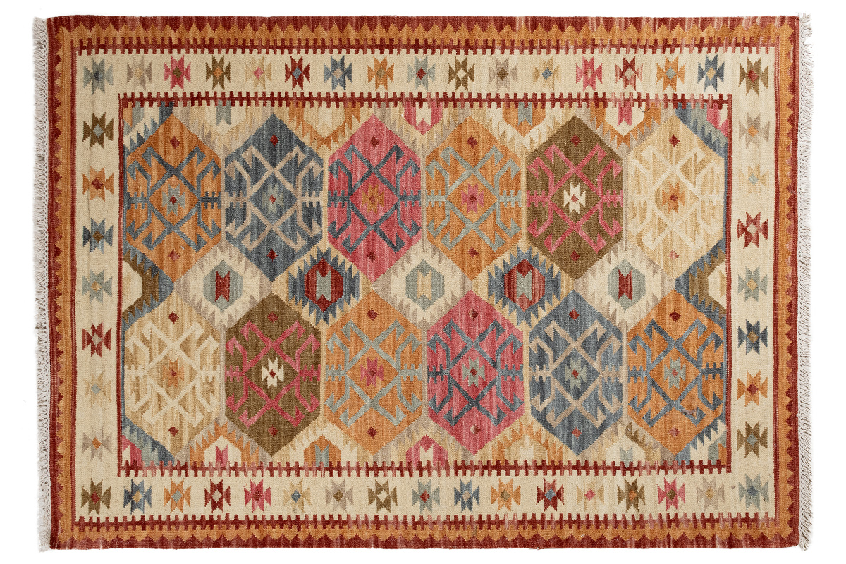 Tappeto rettangolare berbero multicolore 160 x 230 cm MOHA
