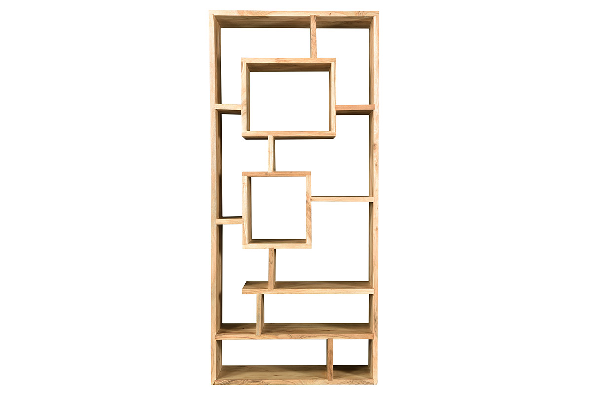 Bibliothèque ouverte design en bois massif L80 cm CHAPMAN