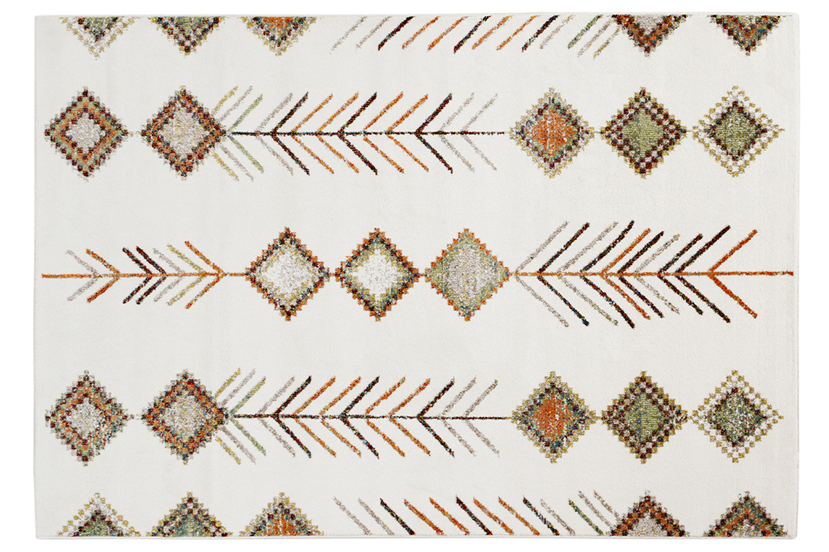 Tapis rectangulaire à motifs berbères multicolores 160 x 230 cm SPELL