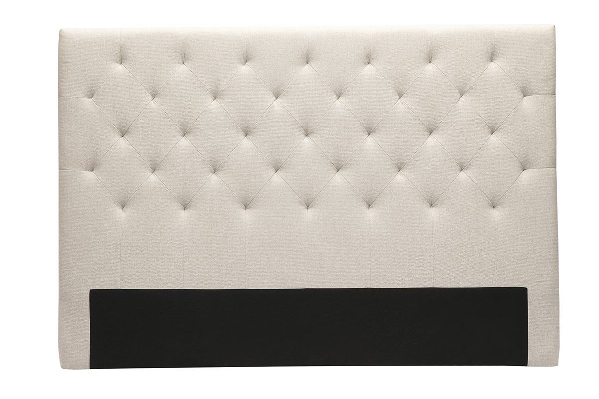 Tête de lit capitonnée en tissu naturel L160 cm ENGUERRAND