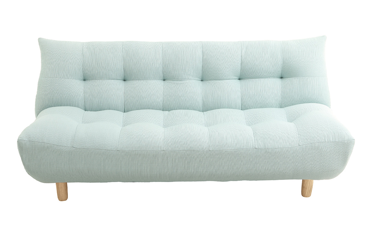 Divano convertibile design scandinavo verde acqua YUMI
