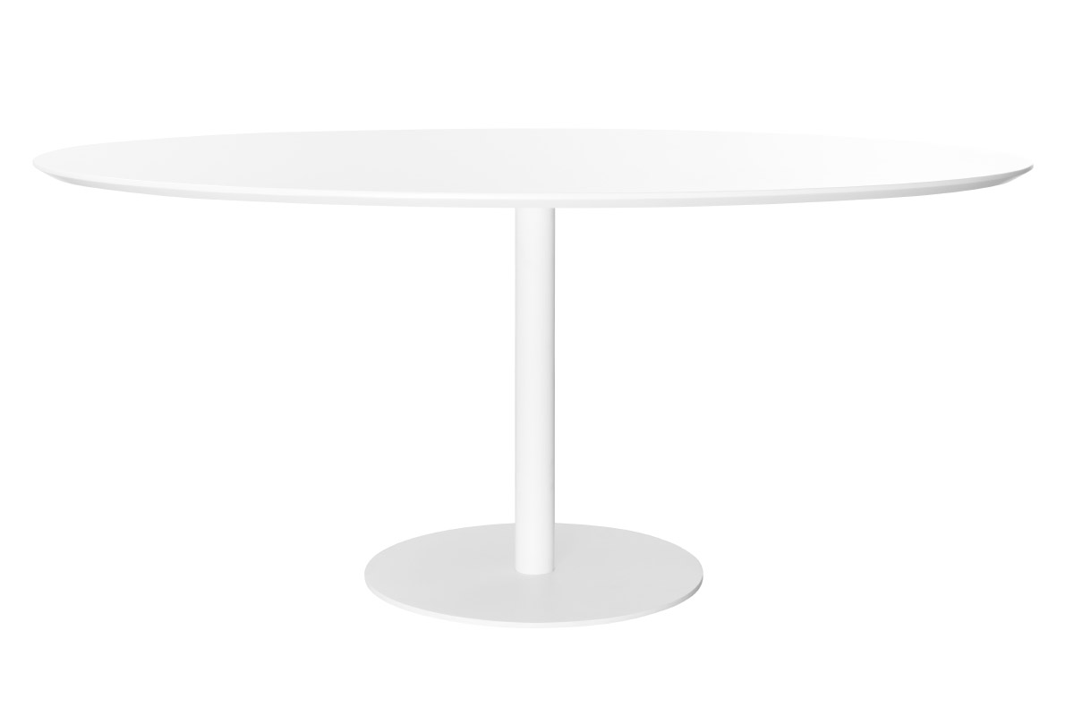 Table à manger design blanche ovale L170 cm HALIA