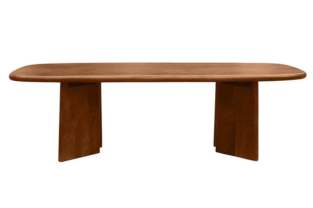 Mesa de Centro Rectangular en Madera de Mango Maciza Tintada L120 cm SOTA