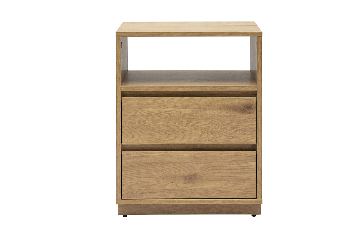 Meuble de rangement avec tiroirs finition bois clair chêne L50 cm SEVILLE