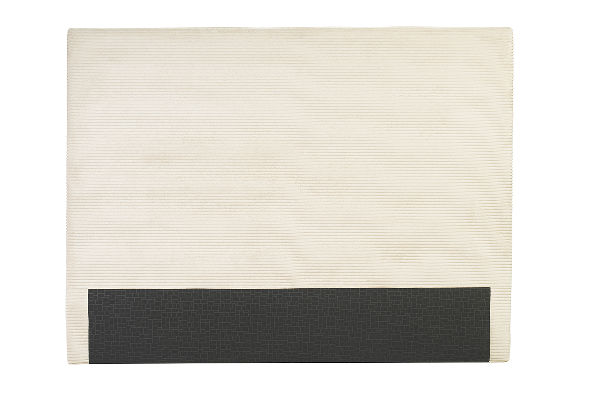 Tête de lit en tissu velours côtelé beige L160 cm YOLANDA
