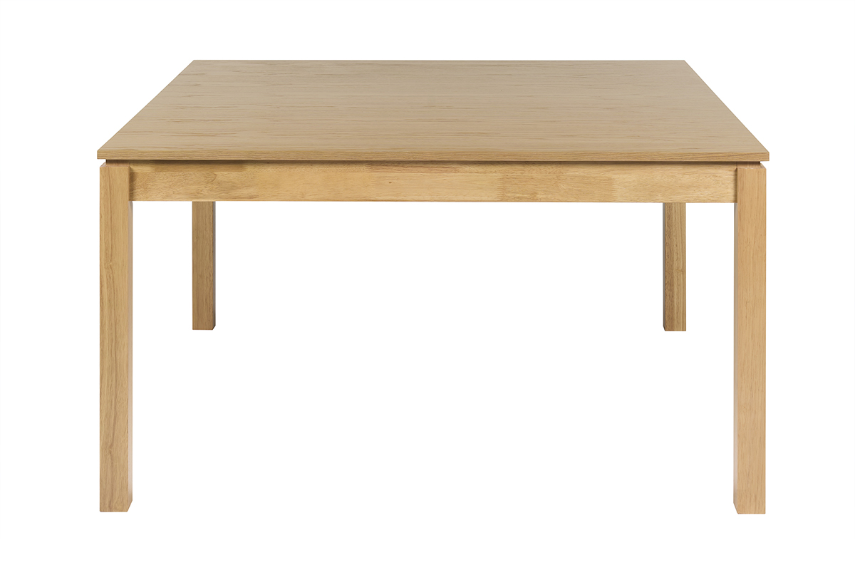 Table à manger carrée bois clair L140 cm SYLVA