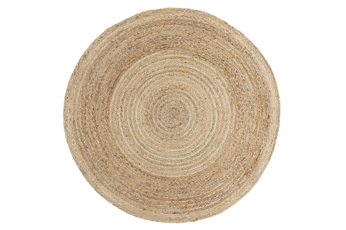 Tappeto tondo in iuta naturale D120 cm MATA