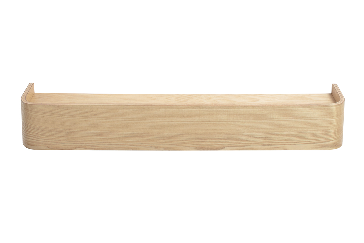 Etagère murale bois clair frêne L90 cm HOPE